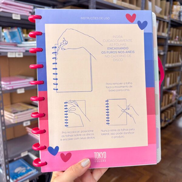 Caderno de Disco LOVE  20x26cm 10 Discos 80 Flhs- TOKYO DESIGN- UND