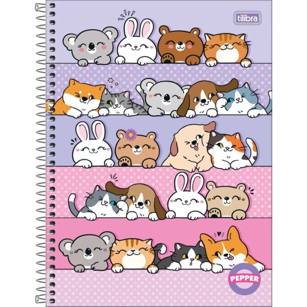 Caderno Universitário Espiral PEPPER FEMININO 10M 160 fls - TILIBRA - UND