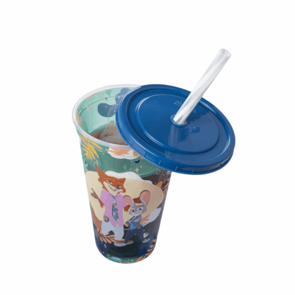 Copo Zootopia Nick e Judy c/ Canudo 500ml - PLASÚTIL - UND
