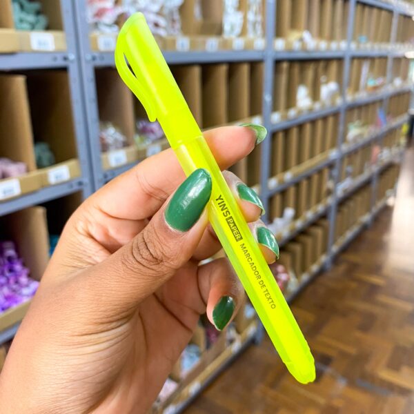 Marca Texto Neon Amarelo  – YINS PAPER – CX 12 UND