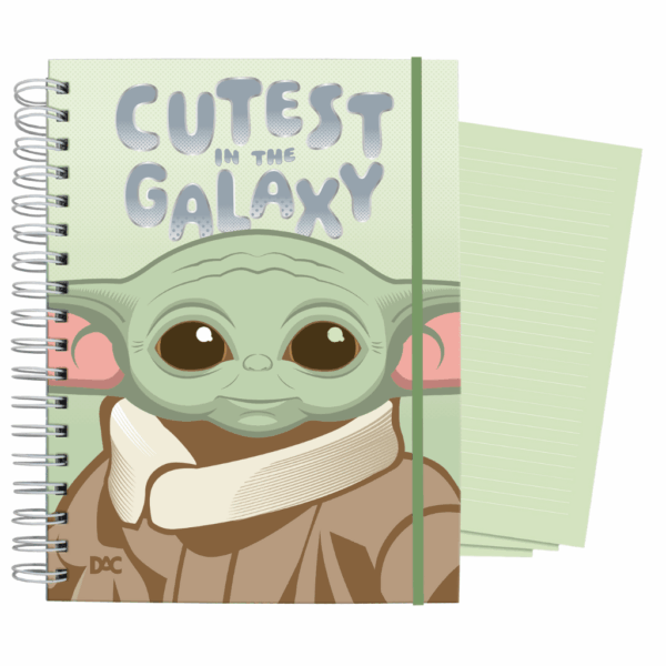 Caderno Smart Universitário 10 Divisórias Yoda Star Wars 80 fls - DAC