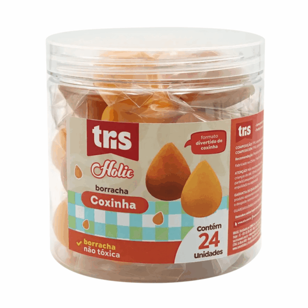 Borracha Coxinha Holic Lanchinhos - TRIS - UND