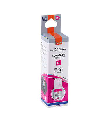 Refil de Tinta Impressora Corante 544 MAGENTA p/ Epson 70 ml - BRW - CX 1 UND