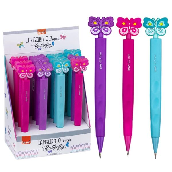Lapiseira Plástica 0.7 mm Butterfly - BRW - UND