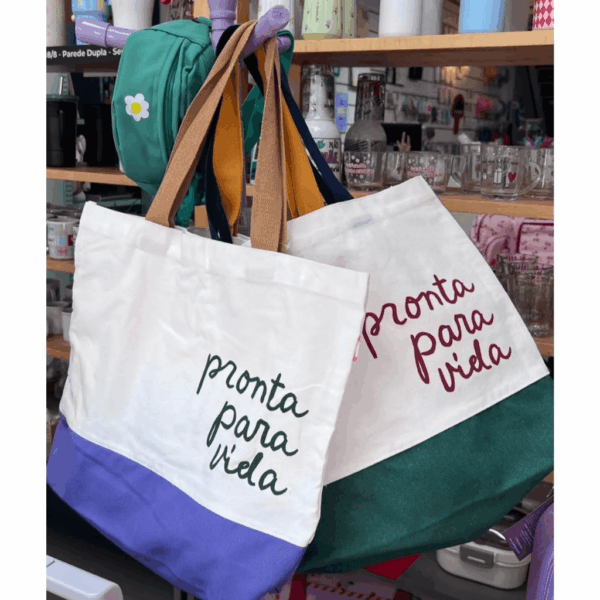 Ecobag Pronta para Vida G 35x41cm - FLORIE - UND