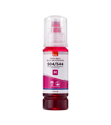 Refil de Tinta Impressora Corante 544 MAGENTA p/ Epson 70 ml - BRW - CX 1 UND
