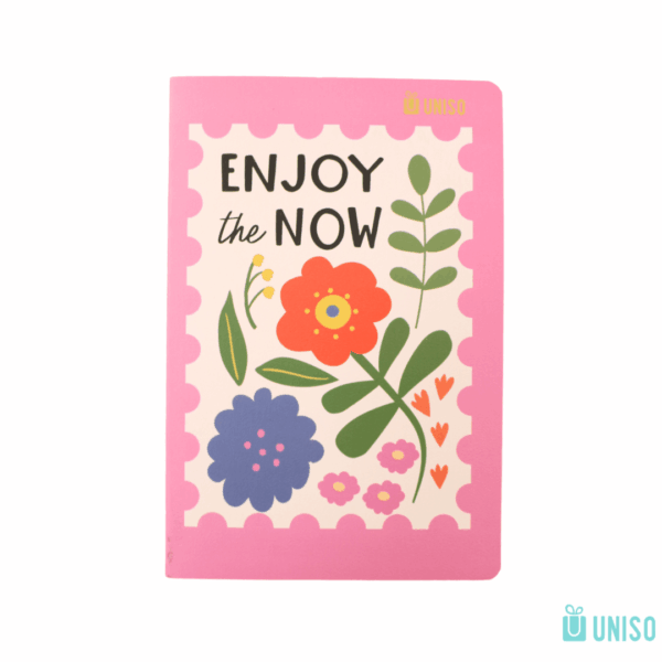 Caderno A5 Brochura SEM PAUTA Enjoy Now 13,5x 20,5cm 32fls – UNISO – UND