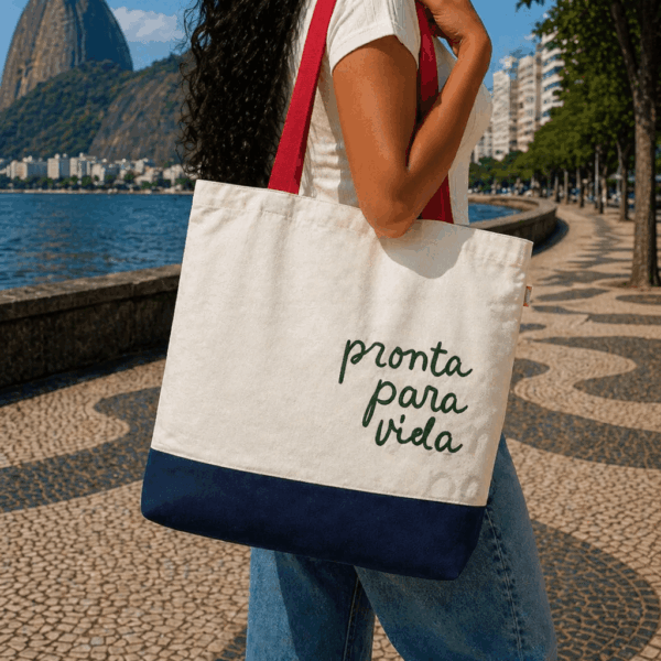 Ecobag Pronta para Vida G 35x41cm - FLORIE - UND