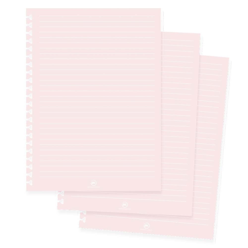 Refil de Folhas Reposicionável para Caderno Smart Universitário Rosa - DAC