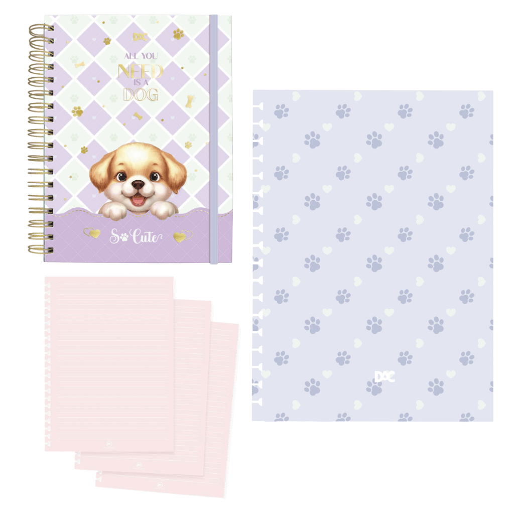 Caderno Smart Colegial So Cute Dog 80 fls - DAC