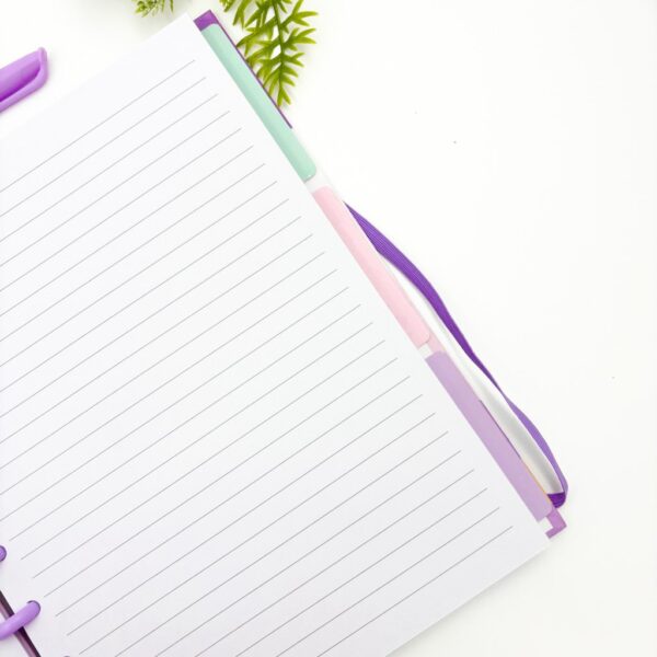 Caderno de Disco COLEGIAL Flores 10 discos - 19,8x25,5cm 80 fls - IMPORTADO - UND