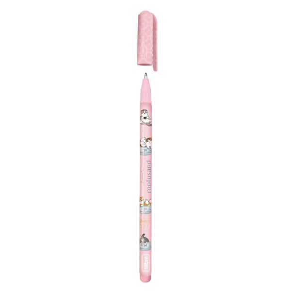 Caneta Preta Esferográfica 0.7mm Gato Mofusand - TILIBRA - UND