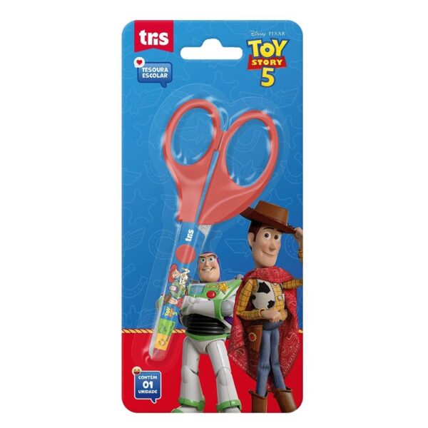 Tesoura Escolar 13 cm Toy Story Disney - TRIS - BLISTER