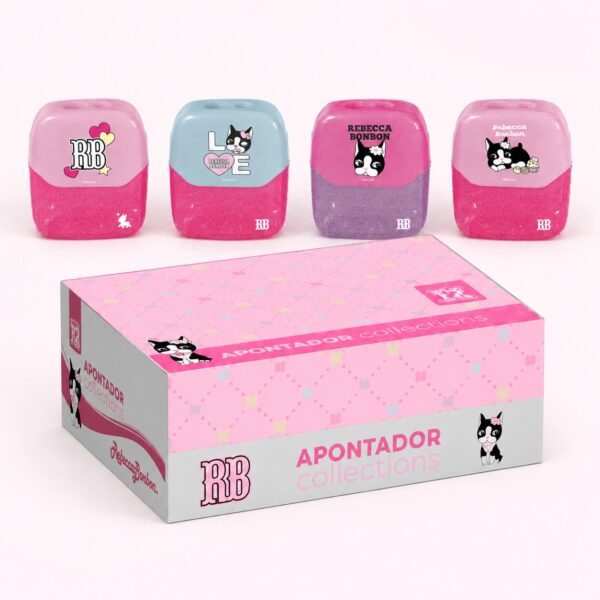 Apontador Duplo Rebecca Bonbon c/ Depósito - SKYPAPER - UND