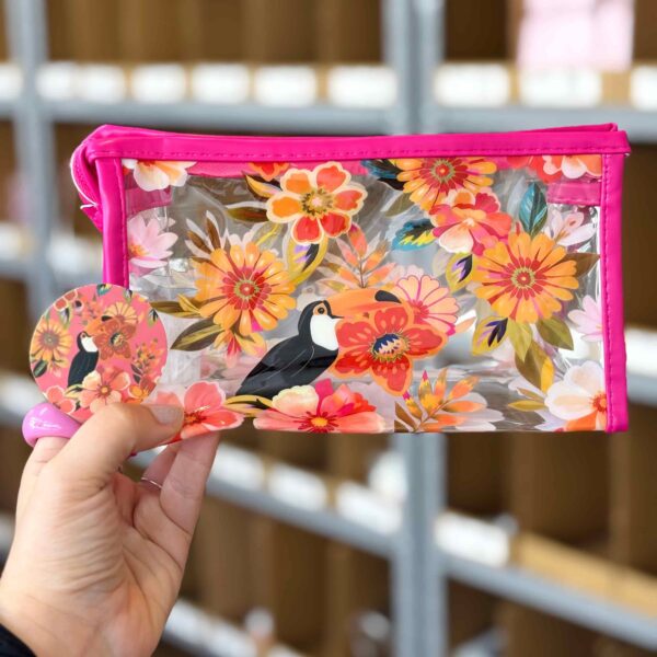 Necessaire Plástica Estampada Brisa de Verão 20 x 12 x 8 cm – IMPORTADO – UND