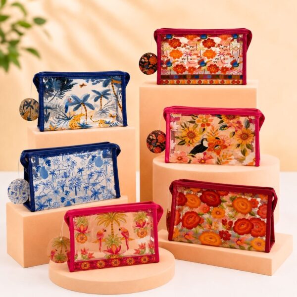 Necessaire Plástica Estampada Brisa de Verão 20 x 12 x 8 cm – IMPORTADO – UND