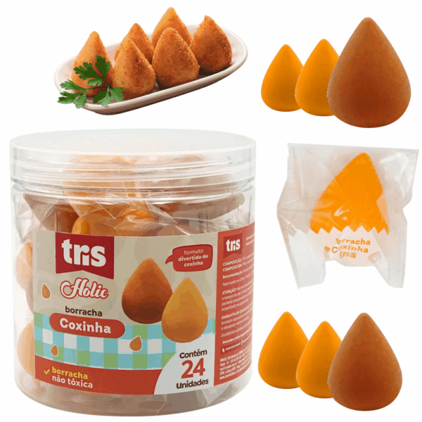 Borracha Coxinha Holic Lanchinhos - TRIS - UND