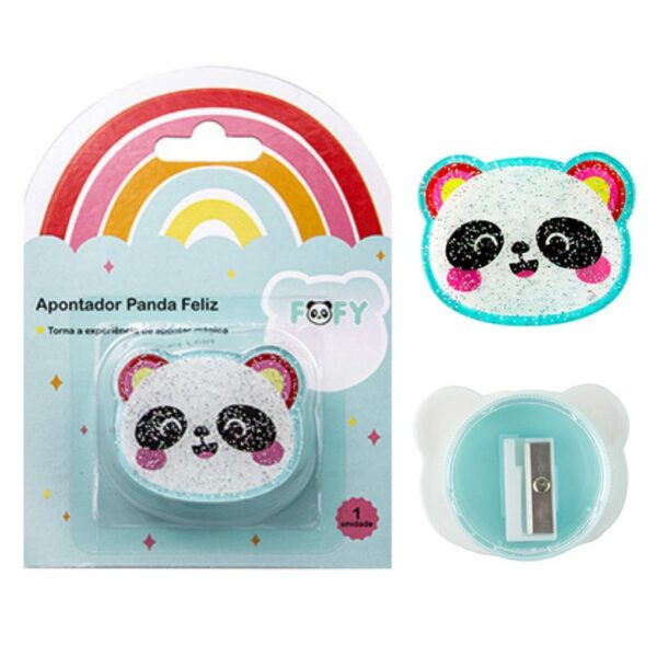 Apontador Panda Feliz - FOFY - BLISTER