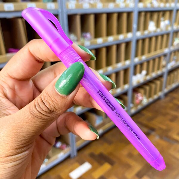 Marca Texto Neon Roxo – YINS PAPER – CX 12 UND