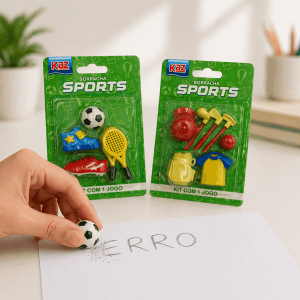 Borracha Fantasia Sports 18 Peças - KAZ - BLISTER