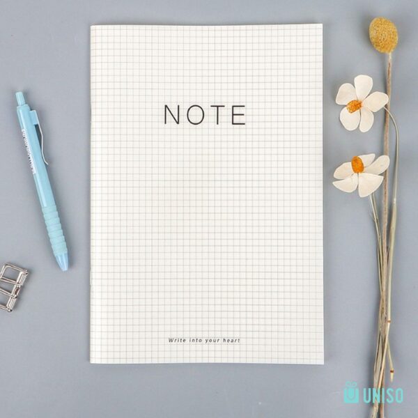 Caderno A5 Brochura QUADRICULADO Note  14x21cm - UNISO - UND