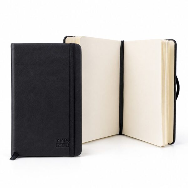 Caderneta A6 sketchbook s/ Pauta PRETO 14,5x9,5cm 96Fls - YINS PAPER - UND