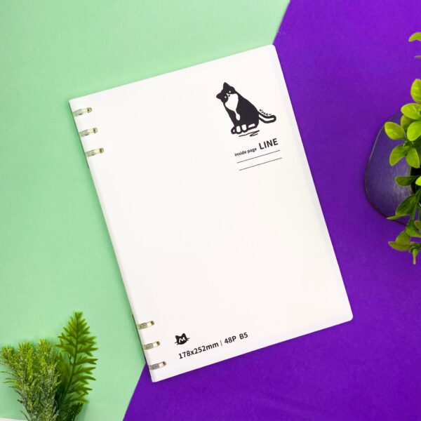 Caderno Fichário Reposicionável B5 Gatinho 48 fls 17,8x25,2cm - IMPORTADO - UND
