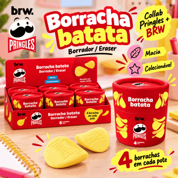 Borracha Batata PRINGLES - BRW - POTE 4 UND