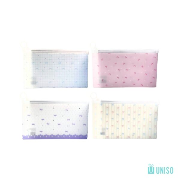 Estojo Pasta Zip Multiuso LAÇO B6 22x13cm - UNISO - UND