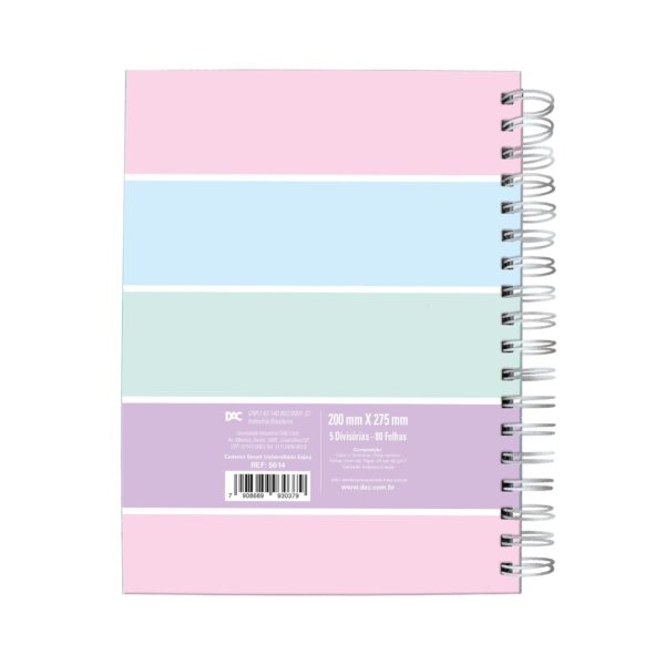 Caderno Smart Universitário 5 Divisórias Enjoy 80 fls - DAC