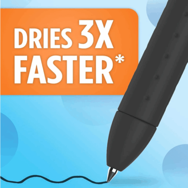 Caneta Gel Inkjoy 0.7 mm Retrátil PRETA - PAPER MATE - BLISTER 2 UND