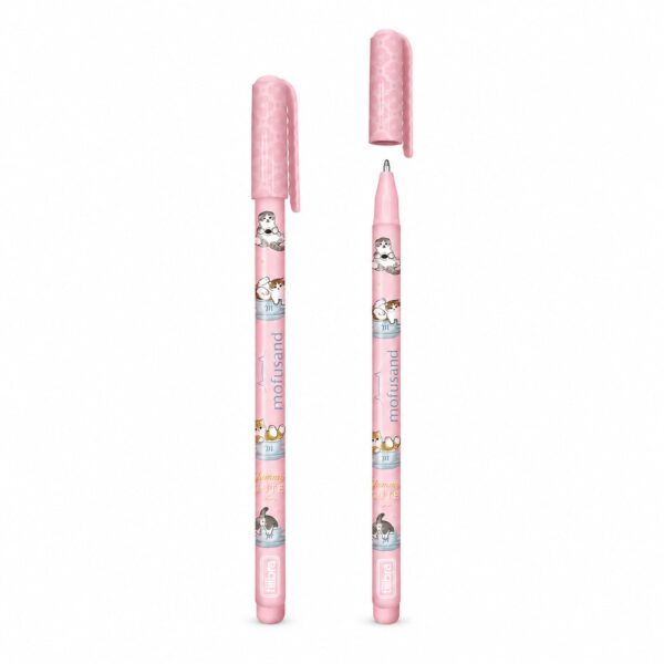Caneta Preta Esferográfica 0.7mm Gato Mofusand - TILIBRA - UND