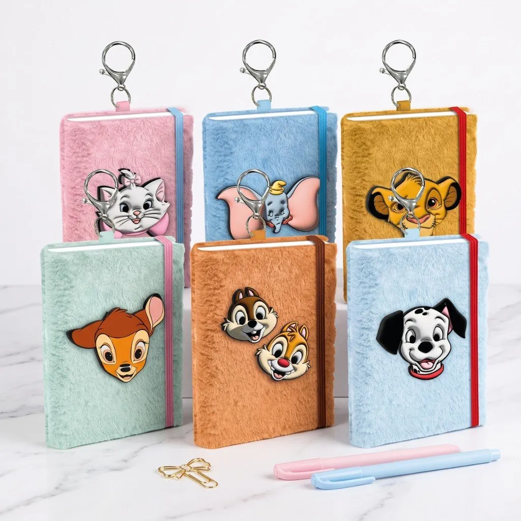 Caderno Mini Fluffy Disney Clássicos  80mm x 110mm - DAC