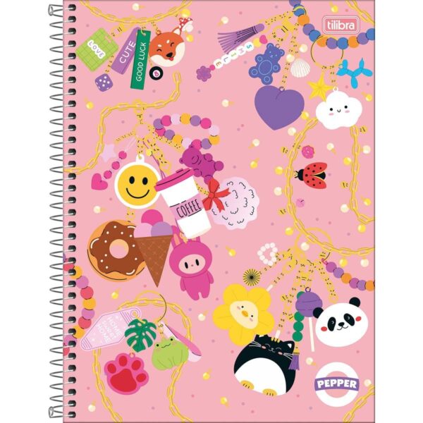 Caderno Universitário Espiral PEPPER FEMININO 10M 160 fls - TILIBRA - UND