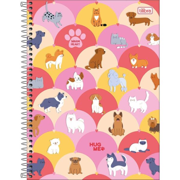 Caderno Espiral Universitário 1 Matéria Hug Me - TILIBRA - UND