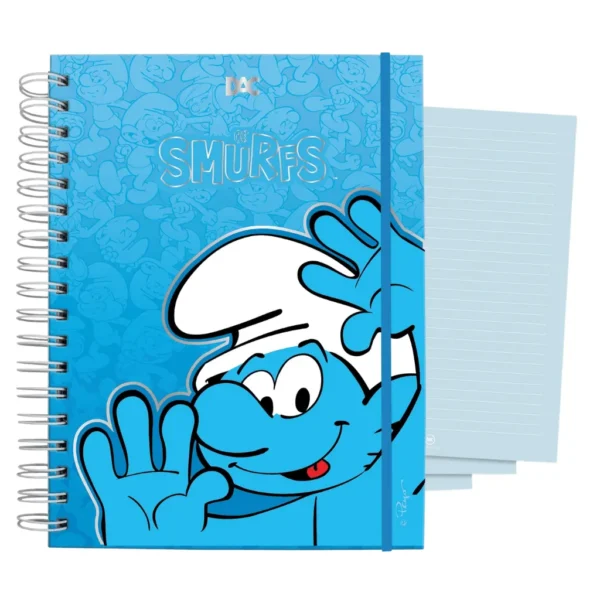 Caderno Smart Universitário 10 Divisórias Smurfs 80 fls - DAC