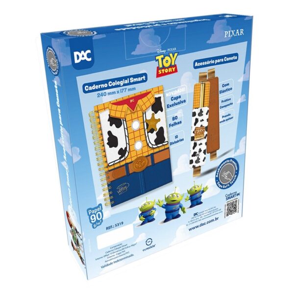 Caixa Criativa Toy Story Disney ( Caderno Colegial Smart + Porta Caneta ) - DAC