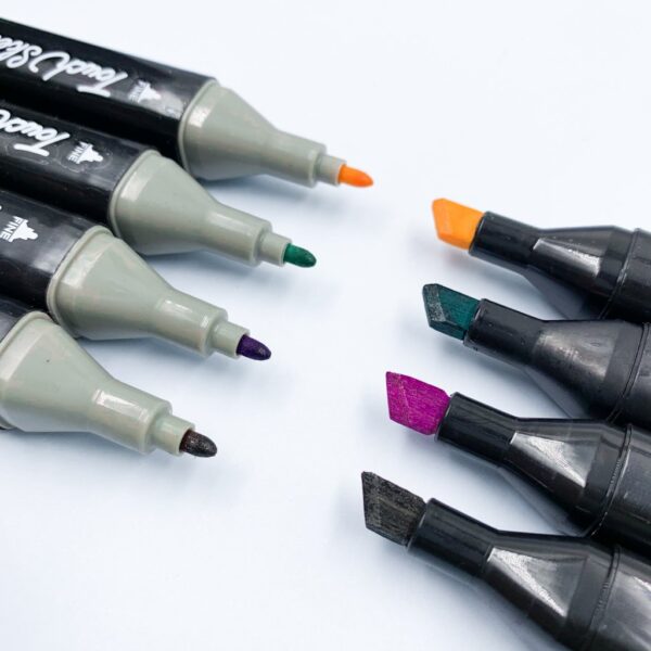 Caneta TOUCH Marcador Ponta Dupla PARA COLORIR - MALETA 36 CORES