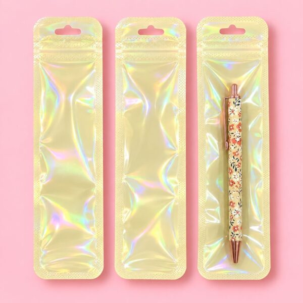 Embalagem Color  p/ Caneta 22 x 5,5 cm - IMPORTADO - PACOTE 24 UND