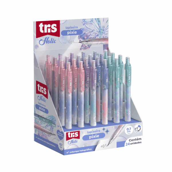Lapiseira 0.7mm Pixie Borboleta - TRIS - UND