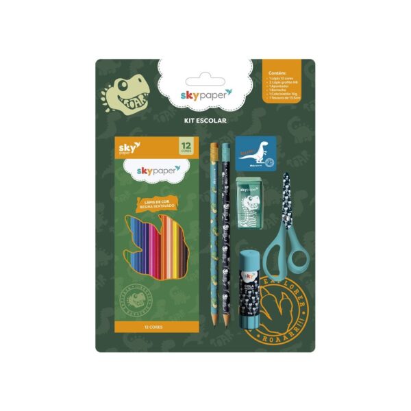 Kitão Escolar  DINO - SKYPAPER - BLISTER
