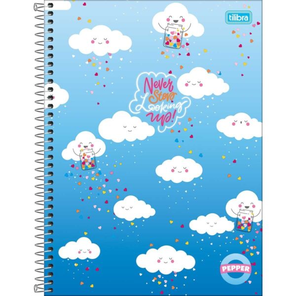 Caderno Universitário Espiral PEPPER FEMININO 10M 160 fls - TILIBRA - UND