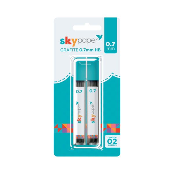 Grafite HB 0.7mm c/2 Tubos - SKYPAPER - BLISTER