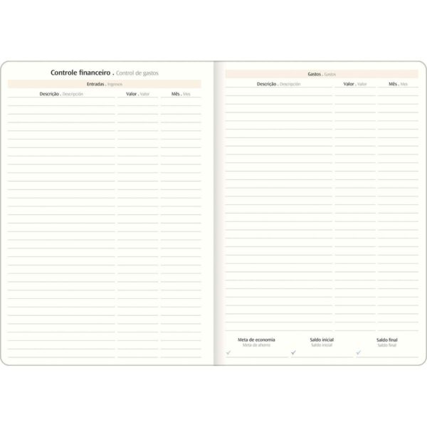 Planner Agenda Grampeado 17,8x25,4 cm WEST VILLAGE - TILIBRA - UND