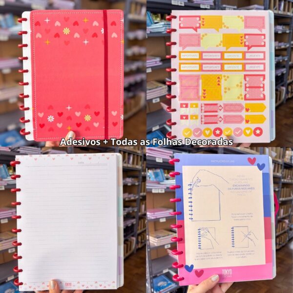 Caderno de Disco LOVE  20x26cm 10 Discos 80 Flhs- TOKYO DESIGN- UND