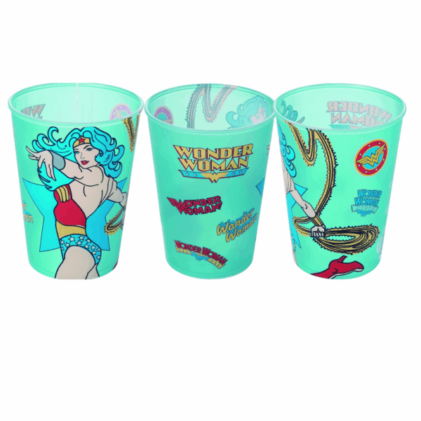 Copo Mulher-Maravilha 320 ml Sortido - PLASÚTIL - UND