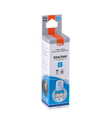Refil de Tinta Impressora Corante 544 CIANO p/ Epson 70 ml - BRW - CX 1 UND