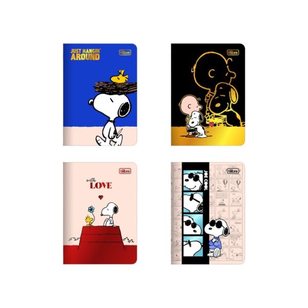Caderneta Grampeada Snoopy 32 Fls 12,3x 17,6cm - TILIBRA - UND
