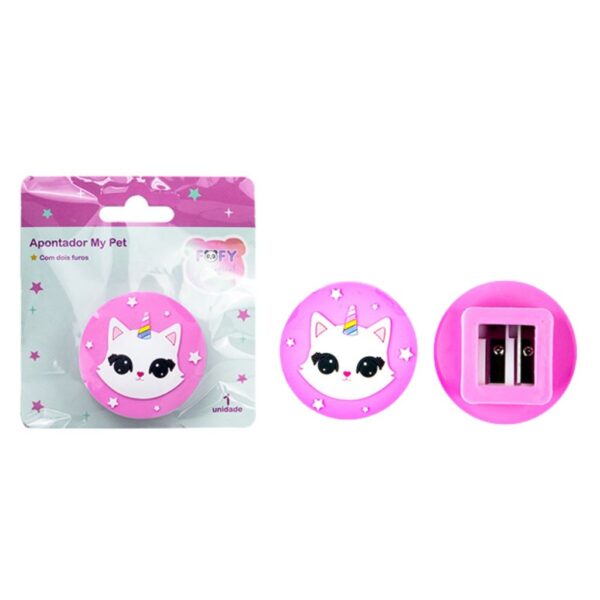 Apontador My Pet 2 Furos - FOFY - BLISTER