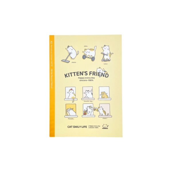 Caderno A5 Pautado Gatos Kitten's Friends 14,5x21cm - UNISO - UND